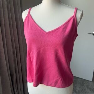 St. John Pink Sleeveless Fitted Camisole